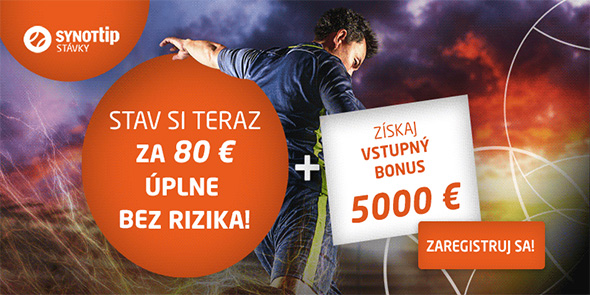 Zaregitruj sa a využi aktuálne bonusy v SYNOTtipe!