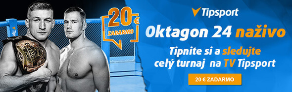 Sledujte Oktagon 24 na TV Tipsport!