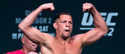 Nate Diaz a jeho legendárna póza.