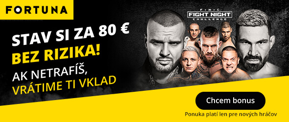 Stavte si teraz na Fight Night Challenge až za 80 eur bez rizika!