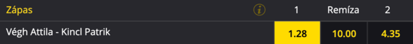 Tipujeme víťazstvo Attilu Végha.