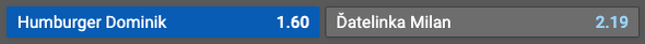 Stavte si na výsledok zápasu Humburger vs. Ďatelinka v Tipsporte.