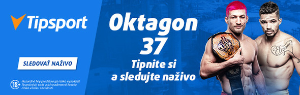 Sledujte Oktagon 37 naživo zadarmo na TV Tipsport!