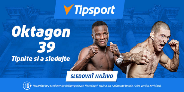 Stavte si a sledujte Oktagon 39 naživo celkom zadarmo na TV Tipsport!