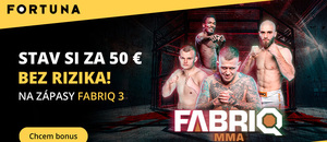 Fabriq MMA 3: Tipujte bez rizika za 50 EUR! Fabriq MMA 3: Tipujte bez rizika za 50 EUR!
