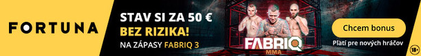 Tipujte Fabriq MMA 3 úplne bez rizika až za 50 EUR vo Fortune!