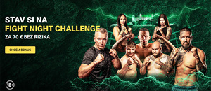 Stavte si na Fight Night Challenge 5 bez rizika až za 70 eur vo Fortune!