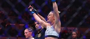 Manon Fiorot sa teší z víťazstva nad Erin Blanchfield (UFC) Manon Fiorot sa teší z víťazstva nad Erin Blanchfield (UFC)