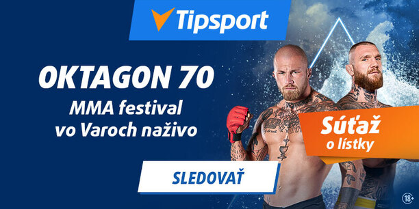 Sledujte Oktagon 70 naživo na Tipsport TV!