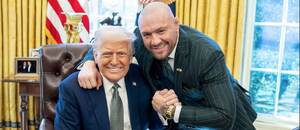 Donald Trump a Conor McGregor v Bielom dome. Donald Trump a Conor McGregor v Bielom dome.