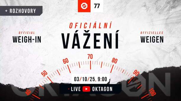 Oktagon 77: Oficiálne váženie