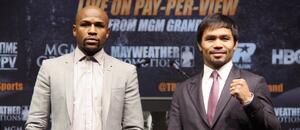 Floyd Mayweather a Manny Pacquiao.