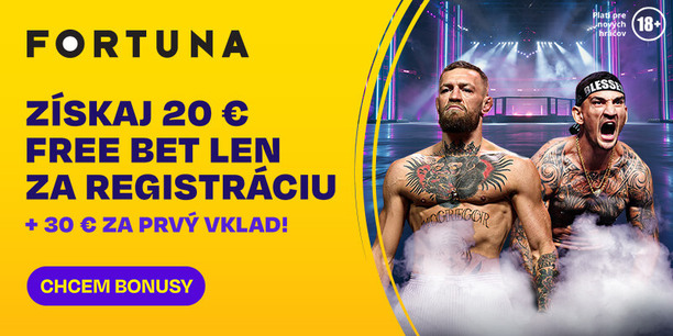 Stav si na&nbsp;UFC 329 s&nbsp;free betom 20 + 30 eur zadarmo!